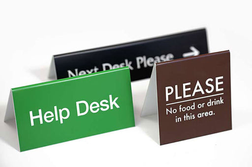 Double-sided Counter Signs in Various Sizes and Colors