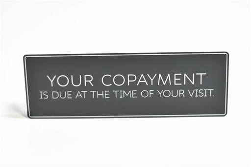 Co-payment Wall Sign