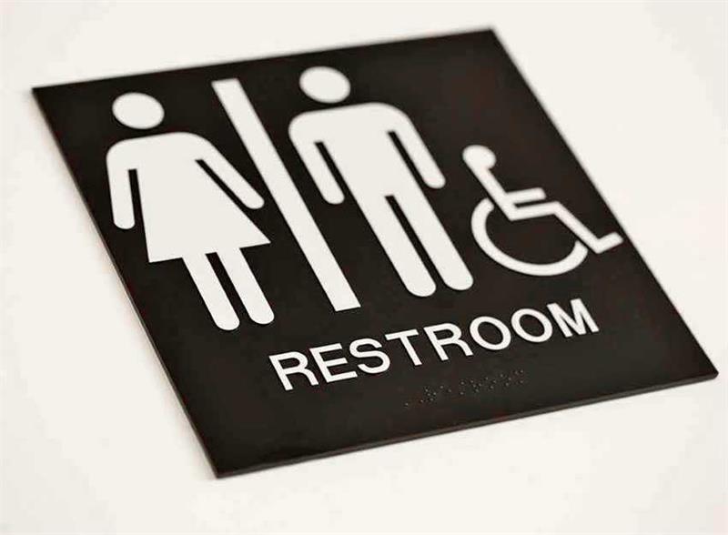 Economical Braille Restroom Signs