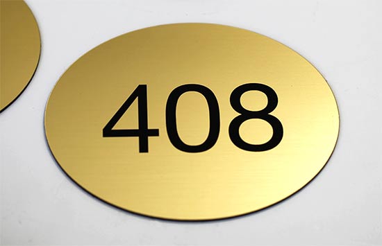 Engraved Oval Signs - Room Numbers Signs and Door signs