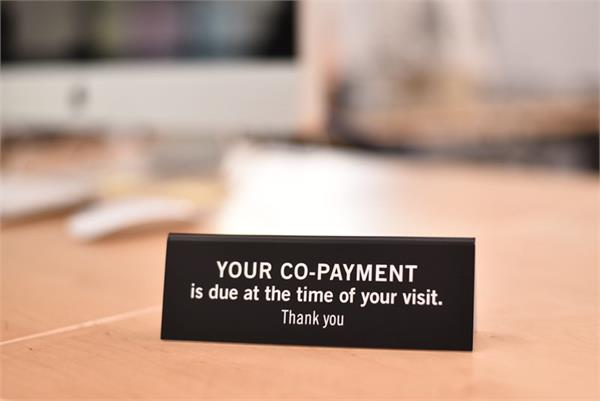 Copay Signs for Registration Desks