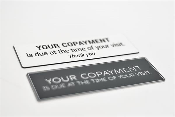 Co-pay Office Sign