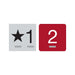 ADA Compliant Elevator Jamb Number Signs with Curved or Square Corners