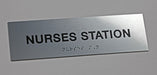 ADA Compliant Office Sign with Raised Text and Grade 2 Braille