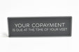 Co-payment Wall Sign