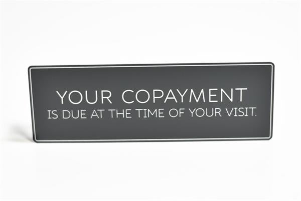 Co-payment Wall Sign