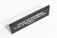 Double Sided Copay Signs for Desks