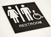 Economical Braille Restroom Signs