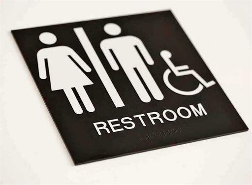 Economical Braille Restroom Signs