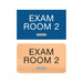 Americans with Disabilities Act (ADA) Braille Exam Room Number Signs