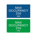 Americans with Disabilities Act (ADA) Braille Max Occupancy Signs