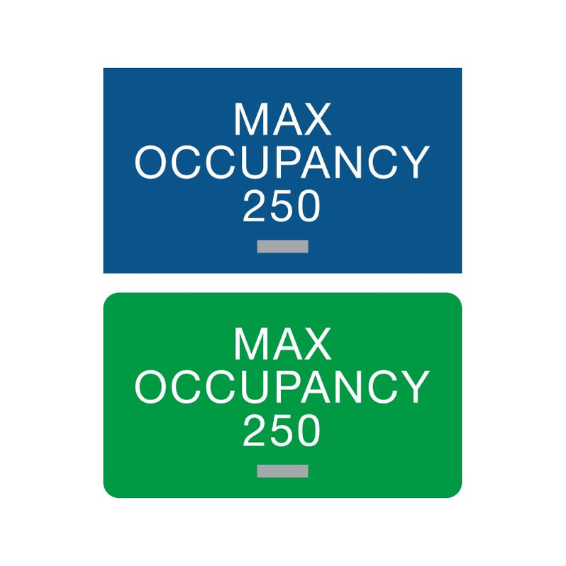 Braille Max Occupancy Sign | Premium ADA Max Occupancy Signs — Medical ...