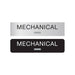 Americans with Disabilities Act (ADA) Braille Mechanical Room Signs