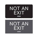 4" x 8" Americans with Disabilities Act (ADA) Braille Not An Exit Signs
