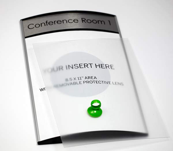Interchangeable Conference Room Schedule Sign