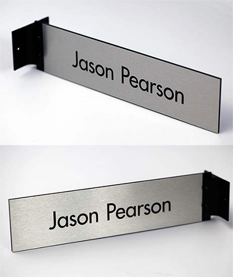 Two-Sided Metal Corridor Flag Signs