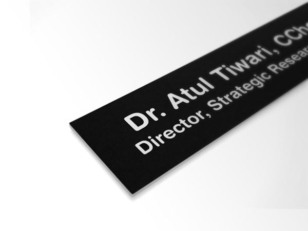 Medical Acrylic Insert Replacement Nameplates