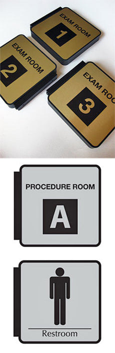 Medical Row Sign 2 sided wall signs | Health Care Flag Signs | Hallway Room Markers ...