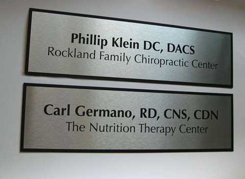 Door nameplates for doctors, nurses & health care - waiting room signs