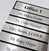 Changeable Office Signs & Name Plates