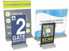 Clear Acrylic Desk Sign Holders