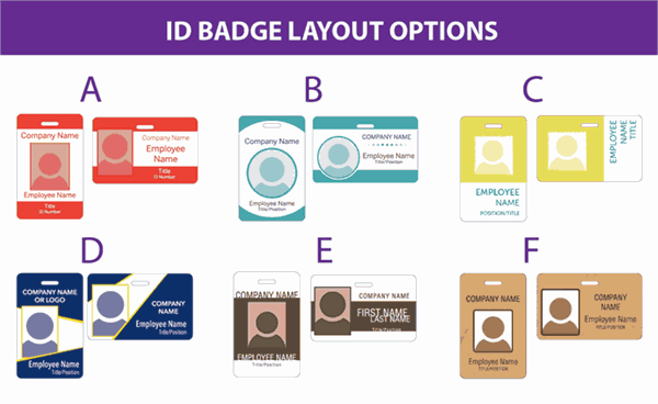 ID Badge Layout Options