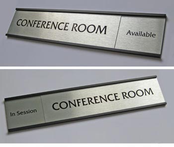 Occupied In Session Sliding Door Signs
