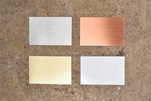 Simple Rough Metal Sample Metal Sample Kit — Medical Office Signs