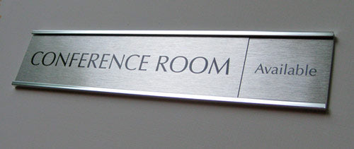 Silver Metal Name Plates