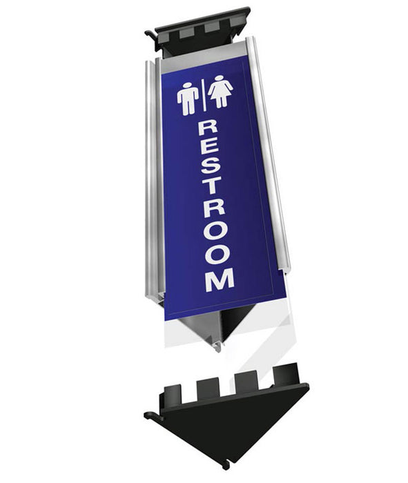 Triangular Interchangeable Directional Signs - Projection Mount