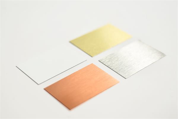 White Silver Copper Gold Metal Swatches